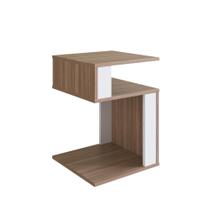 Mesa De Canto Lateral Emovell B74 Com 2 Nichos Capacidade 20kg 55cm Mdp 15mm Montana E Branco Mesa De Canto Lateral Emovell B74 Com 2 Nichos Capacidade 20kg 55cm Mdp 15mm Montana E Branco