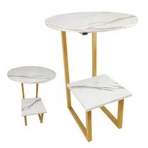 Mesa de Canto Lateral Quarto Sala Cabeceira Escritorio Decoraçao Minimalista Moderna Multifuncional