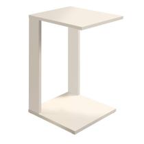 Mesa De Canto Madeira MDF Resistente Off White Estudos
