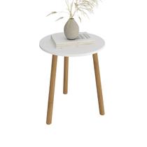 Mesa de canto redonda apoio pes palito sala luxo Mesa de canto redonda apoio pes palito sala luxo