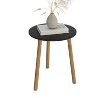 Mesa de canto redonda apoio pes palito sala luxo