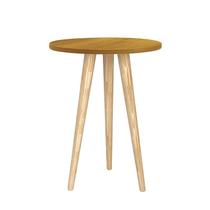 Mesa de Canto Theo com Pés Madeira Natural - Reller Móveis