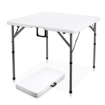 Mesa de cartão dobrável Byliable 34 quadrados HDPE de plástico branco Mesa de cartão dobrável Byliable 34 quadrados HDPE de plástico branco