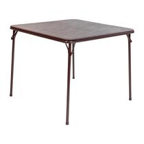 Mesa de Cartas Dobrável Flash Furniture Madelyn 85 cm Marrom