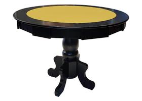 Mesa de Carteado com Gavetas e Porta copos - 1,09x0,80 - Com xadrez