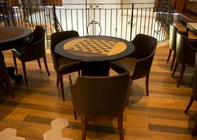 Mesa de Carteado Standart - 0,90x0,80 - Com xadrez