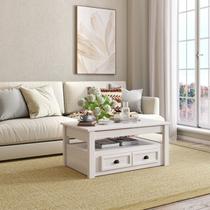 Mesa de Centro 1 Gaveta em Madeira Maciça Nordik