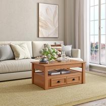 Mesa de Centro 1 Gaveta em Madeira Maciça Nordik