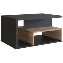 Mesa de Centro 1 Nicho E 1 Prateleira B92 Preto Montana NOVAM