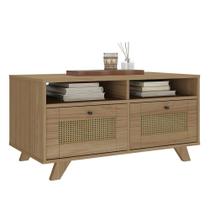 Mesa De Centro 2 Gavetas 91 Cm Mdf 4639 Carvalho Arly Mesa De Centro 2 Gavetas 91 Cm Mdf 4639 Carvalho Arly