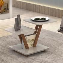 Mesa de Centro 3 Prateleiras Sala Retrô Madeira e Laquedo - Home A.S Mesa de Centro 3 Prateleiras Sala Retrô Madeira e Laquedo - Home A.S