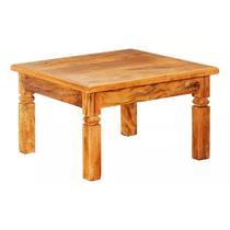 Mesa de Centro 60 x 60 cm Em Madeira Maciça Natural Mesa de Centro 60 x 60 cm Em Madeira Maciça Natural