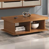 Mesa de Centro 90cm Para Sala Tamburato 50mm Kael Cinamomo A09 - Mpozenato