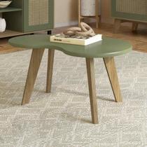 Mesa De Centro 91cm Com Pés Retrô Multimóveis Cr45312 Menta
