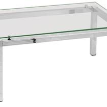 Mesa de Centro Aço com Tampo em Vidro Ref. 492-x Prata Cromado Mesa de Centro Aço com Tampo em Vidro Ref. 492-x Prata Cromado