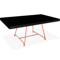 Mesa de Centro Amsterdã Retangular em Aço e MDF Clean - Cobre e Preta Mesa de Centro Amsterdã Retangular em Aço e MDF Clean - Cobre e Preta
