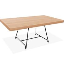 Mesa de Centro Amsterdã Retangular em Aço e MDF Clean - Preta e Jade Mesa de Centro Amsterdã Retangular em Aço e MDF Clean - Preta e Jade