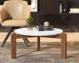 Mesa De Centro Austria Redonda Sofisticada Branco Mesa De Centro Austria Redonda Sofisticada Branco