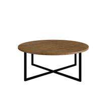 Mesa de Centro Baixa Estilo Industrial Vermont Preto Mesa de Centro Baixa Estilo Industrial Vermont Preto