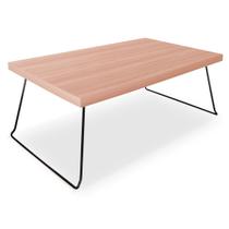 Mesa de Centro Berlim Retangular em Aço e MDF Clean - Preta e Jade Mesa de Centro Berlim Retangular em Aço e MDF Clean - Preta e Jade