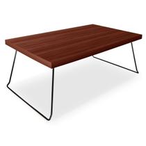 Mesa de Centro Berlim Retangular em Aço e MDF Clean - Preta e Villandry Mesa de Centro Berlim Retangular em Aço e MDF Clean - Preta e Villandry