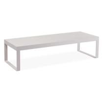 Mesa de Centro Berlim Univ Retangular 140 cm Laca Off White Brilhante