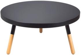 Mesa de Centro Bolonha em MDF Cor Preta - 29732