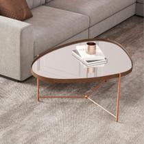 Mesa de Centro Charlotte Castanho Bronze Mesa de Centro Charlotte Castanho Bronze