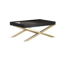 Mesa de Centro Charm Aço Dourado Várias Cores Tam G - Datelli Design