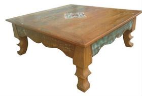 Mesa De Centro Charm Em Madeira De Demolição - Cód 675 Mesa De Centro Charm Em Madeira De Demolição - Cód 675