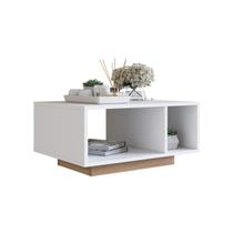 Mesa de Centro com 2 Nichos Branco/Montana B58 Emovell Mesa de Centro com 2 Nichos Branco/Montana B58 Emovell