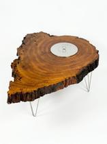 Mesa de centro com Lareira embutida À Álcool ou Etanol
