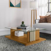 Mesa De Centro Com Vidro Frizz - 7 Decor Mesa De Centro Com Vidro Frizz - 7 Decor