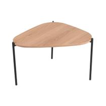 Mesa de Centro Complementos Orgânica Hanover e Preta 59 cm