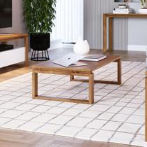 Mesa de Centro Craft em Madeira Maciça - Garapa