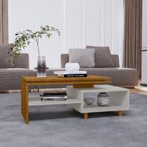 Mesa de Centro Decorativa Lima Tampo Duplo Design Moderno