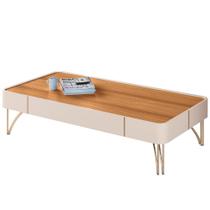 Mesa de Centro Decorativa Sala de Estar Harmony B01 Off White Cinamomo - Lyam Decor Mesa de Centro Decorativa Sala de Estar Harmony B01 Off White Cinamomo - Lyam Decor
