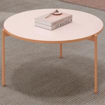 Mesa De Centro Decorativa Sala de Estar Industrial Ellie D05 Off White - Lyam Decor Mesa De Centro Decorativa Sala de Estar Industrial Ellie D05 Off White - Lyam Decor