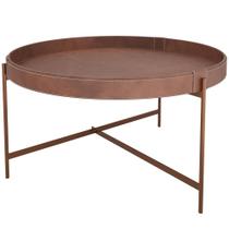 Mesa de Centro Decorativo Sala de Estar 70 cm Industrial Sintético Whisky P06 Aura - Lyam Mesa de Centro Decorativo Sala de Estar 70 cm Industrial Sintético Whisky P06 Aura - Lyam