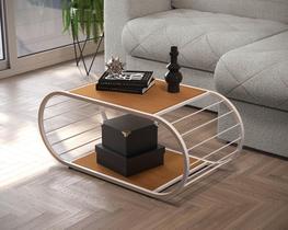 Mesa de Centro Desk Canela/Branco Mesa de Centro Desk Canela/Branco