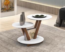 Mesa De Centro DMOB Laguna Redonda Moderna e Decorativa Mesa De Centro DMOB Laguna Redonda Moderna e Decorativa