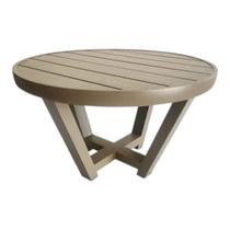 Mesa De Centro Dubai Em Alumínio Area Externa Varanda