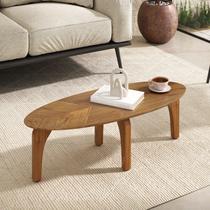 Mesa de Centro em MDF Laminada Folha Orgânico 90x40cm Montreal Marrom Mesa de Centro em MDF Laminada Folha Orgânico 90x40cm Montreal Marrom