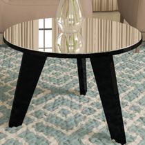 Mesa de Centro Espanha com Espelho Preto - Artely Mesa de Centro Espanha com Espelho Preto - Artely