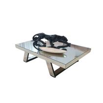 Mesa de Centro Espelhada Ibiza C 80 X A 30 X L 50 CM Mesa de Centro Espelhada Ibiza C 80 X A 30 X L 50 CM