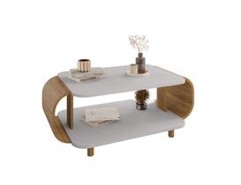 Mesa de centro Floripa Off-White/Cinamomo - Bechara