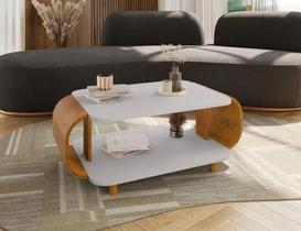 Mesa de centro Floripa Off-White/Naturalle - Bechara