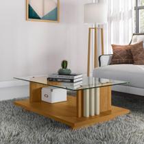 Mesa de Centro Frizz com Acabamento Premium Cumaru/Opala