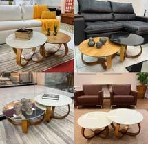 Mesa De Centro Gota 60 Cm pé cebola