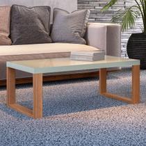 Mesa de Centro Industrial 100% Mdf Off White/Freijó F12 - Pradel Mesa de Centro Industrial 100% Mdf Off White/Freijó F12 - Pradel